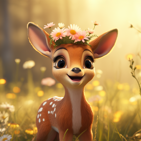 Floral Deer Adventure