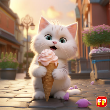 Ice Cream Kitty Delight