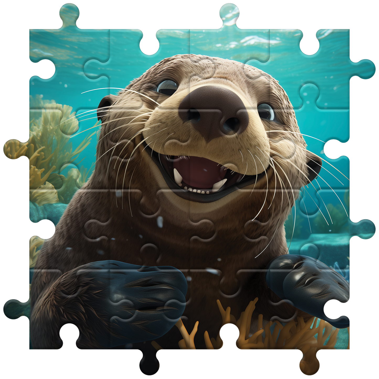 Joyful Sea Otter Splash