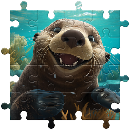 Joyful Sea Otter Splash